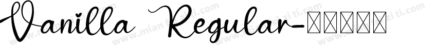 Vanilla Regular字体转换